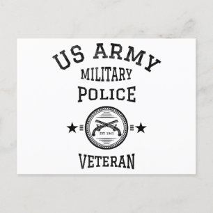 Veteran-Polizeibeamte Postkarte