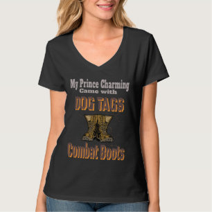 Veteran Prinz Charmant I Militärstiefel I Väter T-Shirt