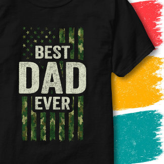 Veteran Soldat Militär Vater Camo Bester Vater All T-Shirt