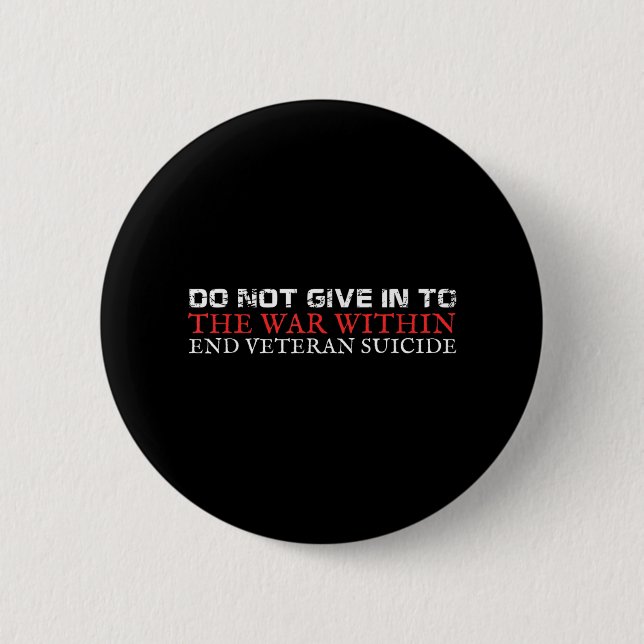 Veteran Suicide Awareness Button (Vorderseite)
