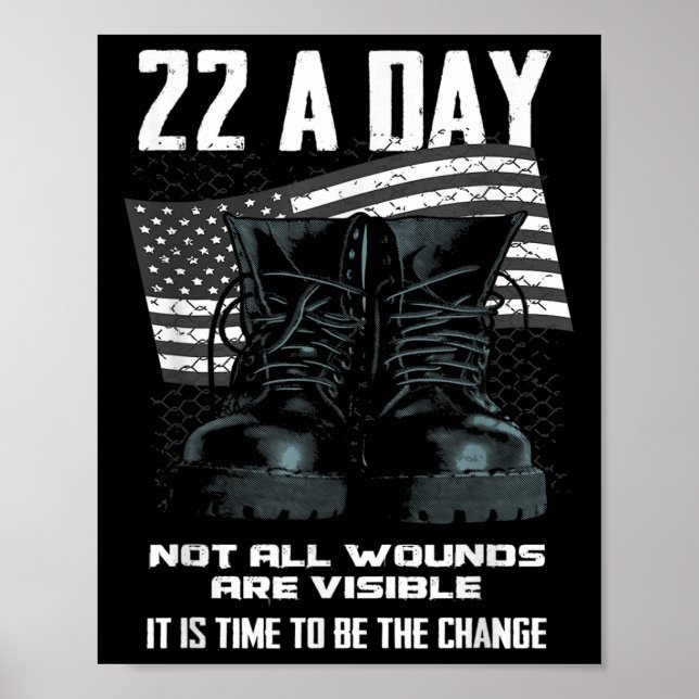 Veteran Suicide Awareness Poster (Vorne)