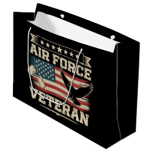 Veteran US Air Force Amerikanische Amerika-Flagge  Große Geschenktüte