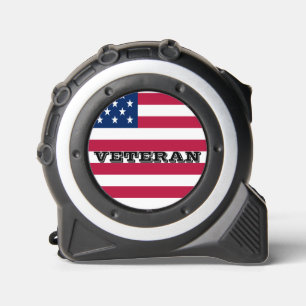 Veteran US American Flag Patriotic Maßband