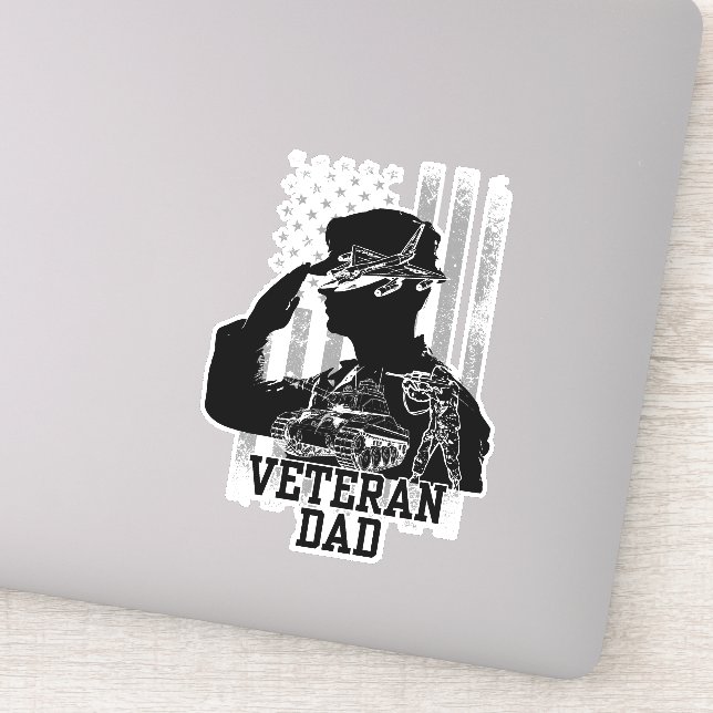 Veteran Vater Aufkleber (Detail)