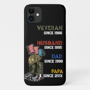 Veteran Vater Ehemann Vater Opa Familiengeschenk Case-Mate iPhone Hülle