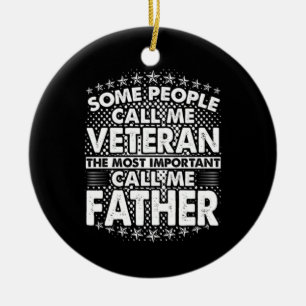 Veteran Vater Proud-Militärtribut Keramik Ornament