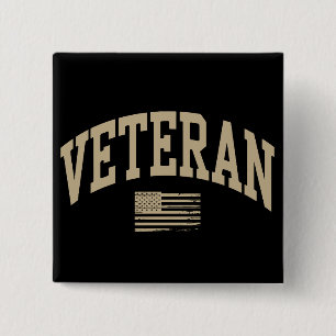 Veteran Veterans Day USA Vereinigte Staaten Amerik Button