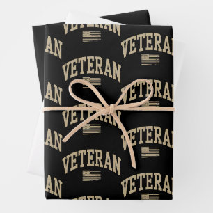 Veteran Veterans Day USA Vereinigte Staaten Amerik Geschenkpapier Set
