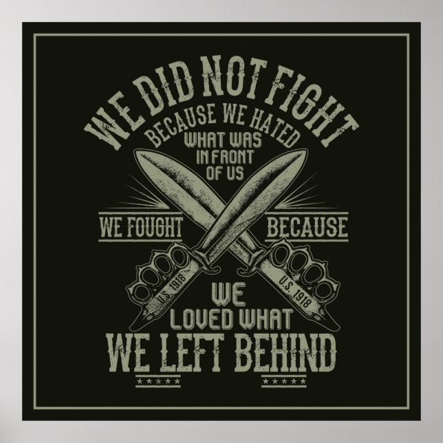 Veteran War Poster (Vorne)