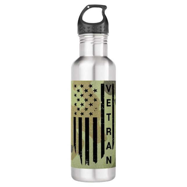 Veteran Wasserflasche Edelstahlflasche (Vorderseite)