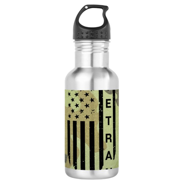 Veteran Wasserflasche Edelstahlflasche (Vorderseite)