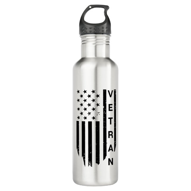 Veteran Wasserflasche Edelstahlflasche (Vorderseite)