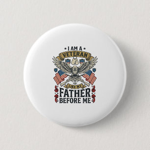 Veteran wie mein Vater vor mir Adler Button