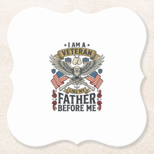 Veteran wie mein Vater vor mir Adler Untersetzer