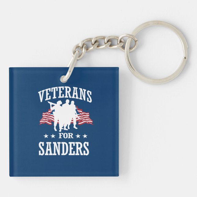 VETERANE FÜR BERNIE-SANDPAPIERSCHLEIFMASCHINEN SCHLÜSSELANHÄNGER (Rückseite)