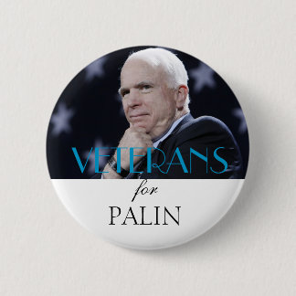 Veterane für Palin Button