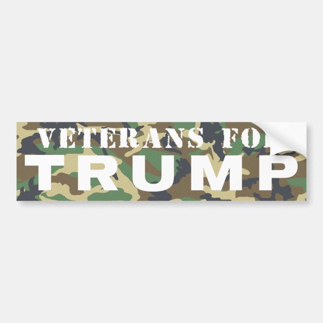Veterane für Trumpf 2016 Autoaufkleber (Vorne)