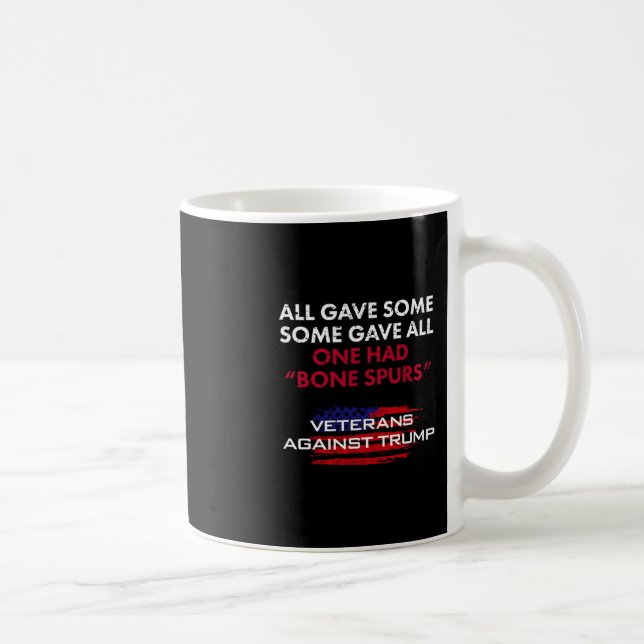 Veteranen Anti-Trump Drückeberger Knochensporen Fü Kaffeetasse (Rechts)