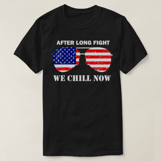 Veteranen der amerikanischen Fahne am 4. Juli T-Shirt (Design vorne)