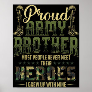 Veteranen der Proud-Armee Shirt Patriotic Military Poster