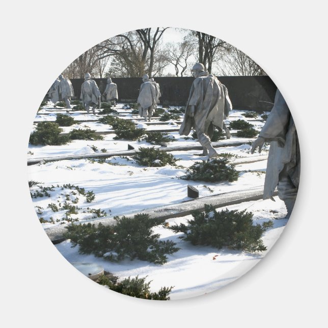 Veteranen des Koreakrieges Gedächtnisschnee Magnet (Vorne)