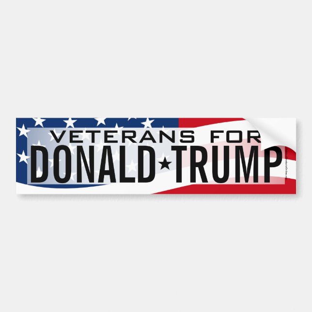 Veteranen Donald Trump Autoaufkleber (Vorne)