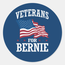 VETERANEN FÜR BERNIE SANDERS RUNDER AUFKLEBER