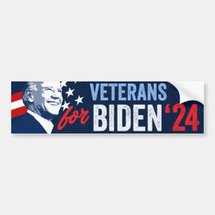 Veteranen für Biden 2024 Autoaufkleber