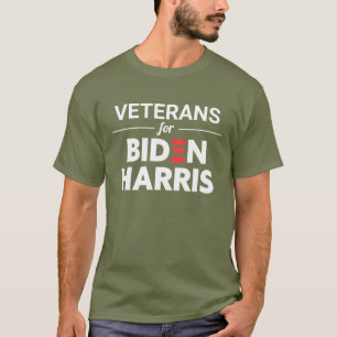 Veteranen für Biden Harris Custom Green T-Shirt