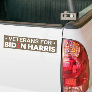 Veteranen für Biden Harris Custom Text Brown Tan Autoaufkleber