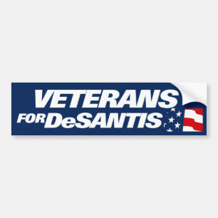 Veteranen für DeSantis 2024 Autoaufkleber