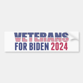 Veteranen für die Wahl 2024 Demokrat Autoaufkleber