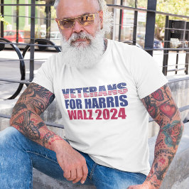 Veteranen für die Wahl Harris Walz 2024 Tri-Blend Shirt