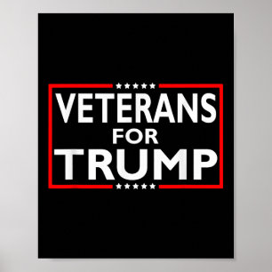 Veteranen für die Wahl von Trump zum Präsidenten 2 Poster