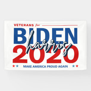 Veteranen für die Wahlkampagne von Biden Harris 2 Banner