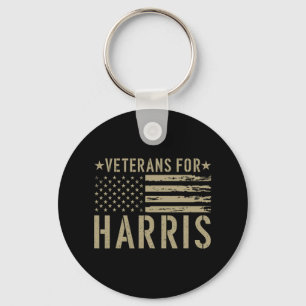 Veteranen für Harris 2024 Militärvets Kamala Harr Schlüsselanhänger