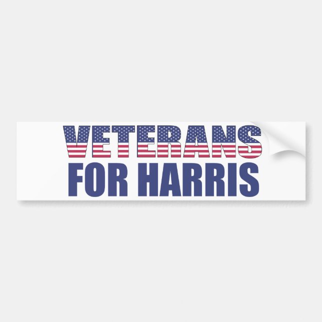 Veteranen für Harris-Wahlen 2024 Autoaufkleber (Vorne)
