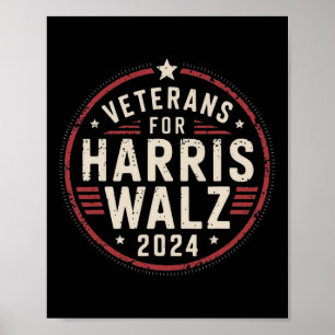 Veteranen für Harris Waltz Wheimer 2024 American F Poster