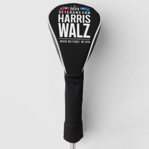 Veteranen für Harris Walz 2024 Präsident Golf Headcover