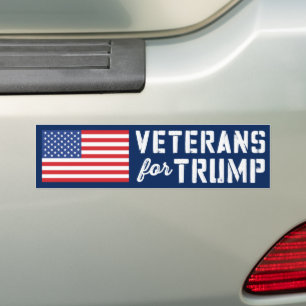 Veteranen für Trump 2024 Autoaufkleber