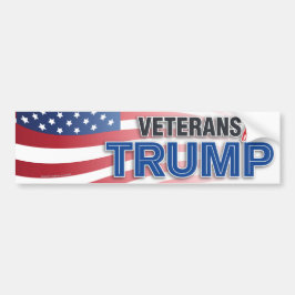 Veteranen für Trump Patriotische amerikanische Fla Autoaufkleber