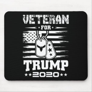 Veteranen für Trump Shirt Militär Republikaner Unt Mousepad