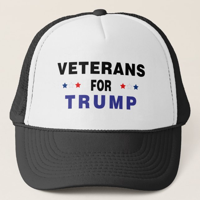 Veteranen für Trump Truckerkappe (Vorderseite)