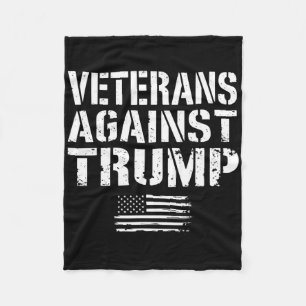 Veteranen gegen Trump Anti-Rassismus USA Militär V Fleecedecke