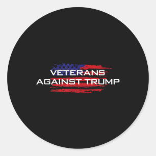 Veteranen gegen Trump - Anti-Trump Runder Aufkleber