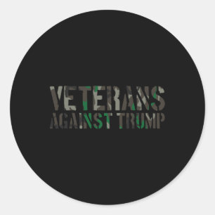 Veteranen gegen Trump Anti-Trump Veteranen gegen Runder Aufkleber