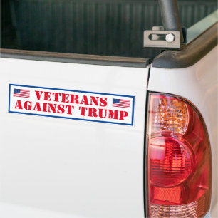 Veteranen gegen Trump Autoaufkleber