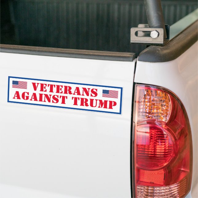 Veteranen gegen Trump Autoaufkleber (Auf Lkw)