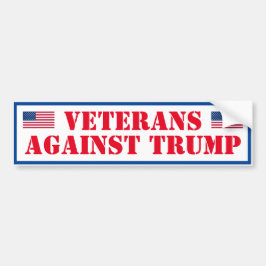 Veteranen gegen Trump Autoaufkleber