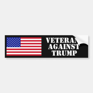 Veteranen gegen Trump Autoaufkleber v2